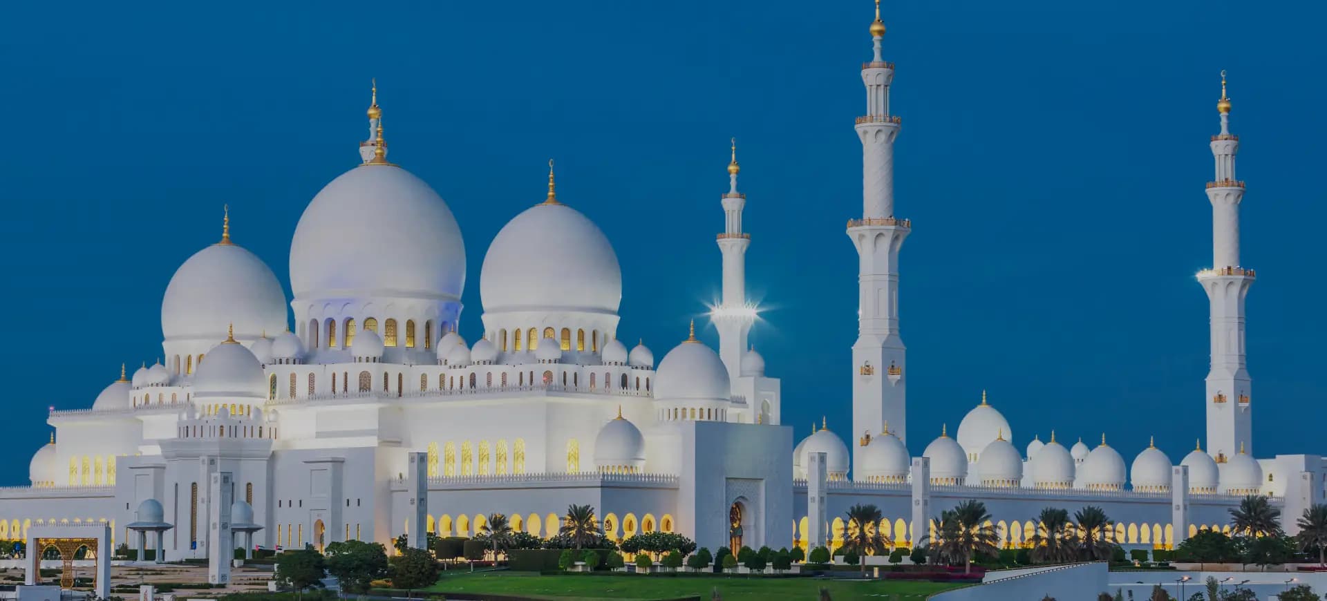 Mosque skyline at dusk